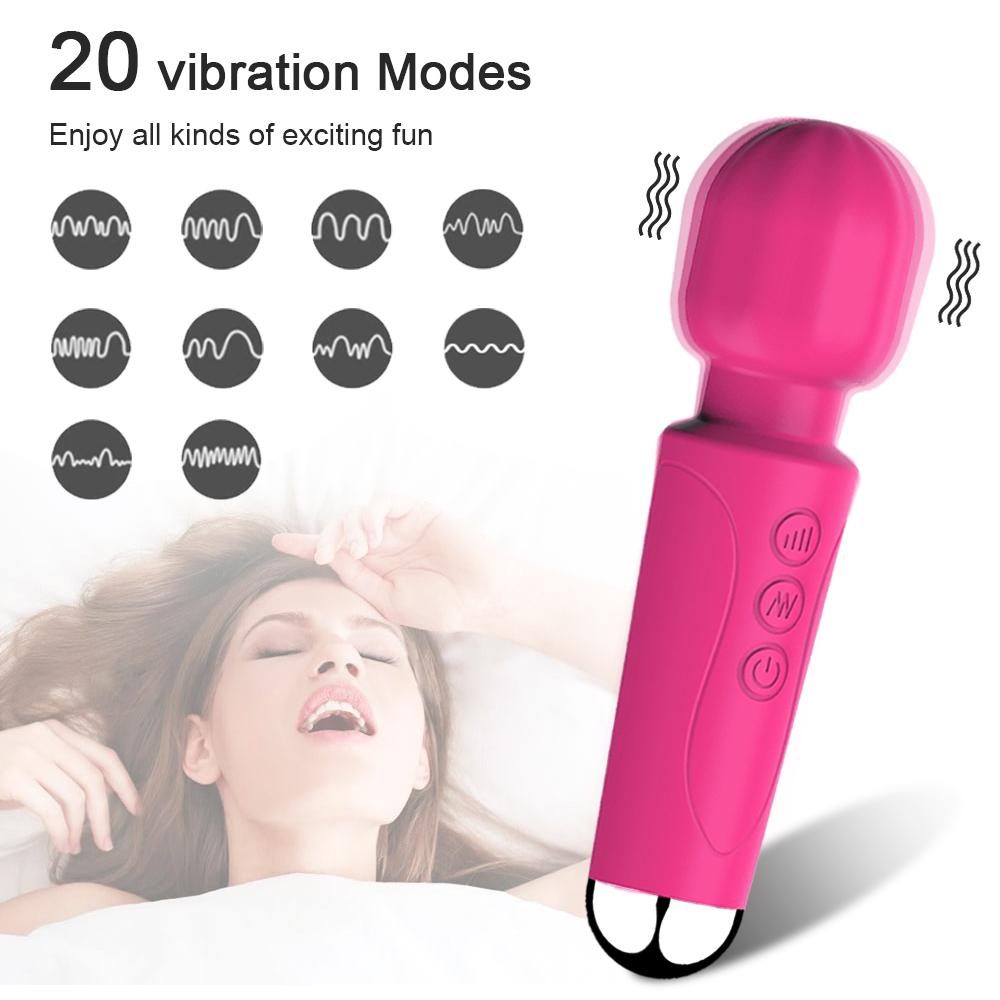 Magic Wand Vibrator Adults Masturbator Clitoris Stimulator Vibrators Sex Toys for Women Powerful Body Massge