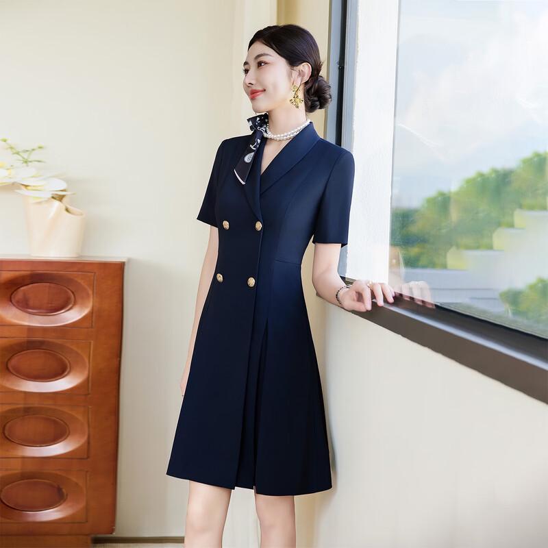 Women's Summer Blazer Midi Dress