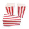 Barsinfi 50-Pack Popcorn Bags with Striped Paper Popcorn Boxes - Cardboard Candy Containers for Parties, Sweets & Kids Use