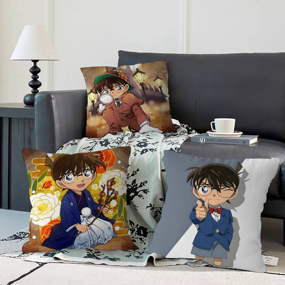 Anime Detective C-Conan Personalized Pillow Cover Kids Bedroom Wild Party Decor Pillowcase Kid Birthday Shower Gift