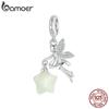 BAMOER Glow In The Dark 925 Sterling Silver Magical Fairy Charm Fit Original Bracelet DIY 925 Bamoer Luminous Beads
