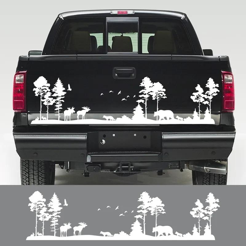 Car Stickers DIY Styling Decor Deer Bear Woodland Forest Camping Vinyl Decoration Pickup Tailgate Decal Auto Tuning Accessories