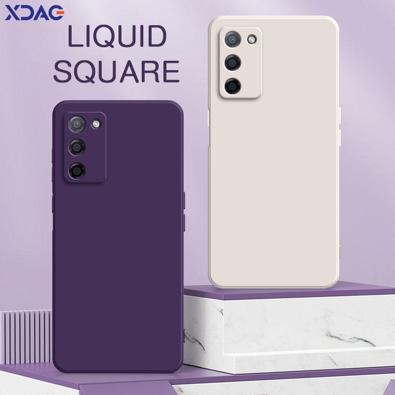 

Official Square Liquid Silicone Case for OPPO A53s A55 A55s A56 5G Camera Protective 360 Shockproof Soft Phone Cover Bag Carcasa