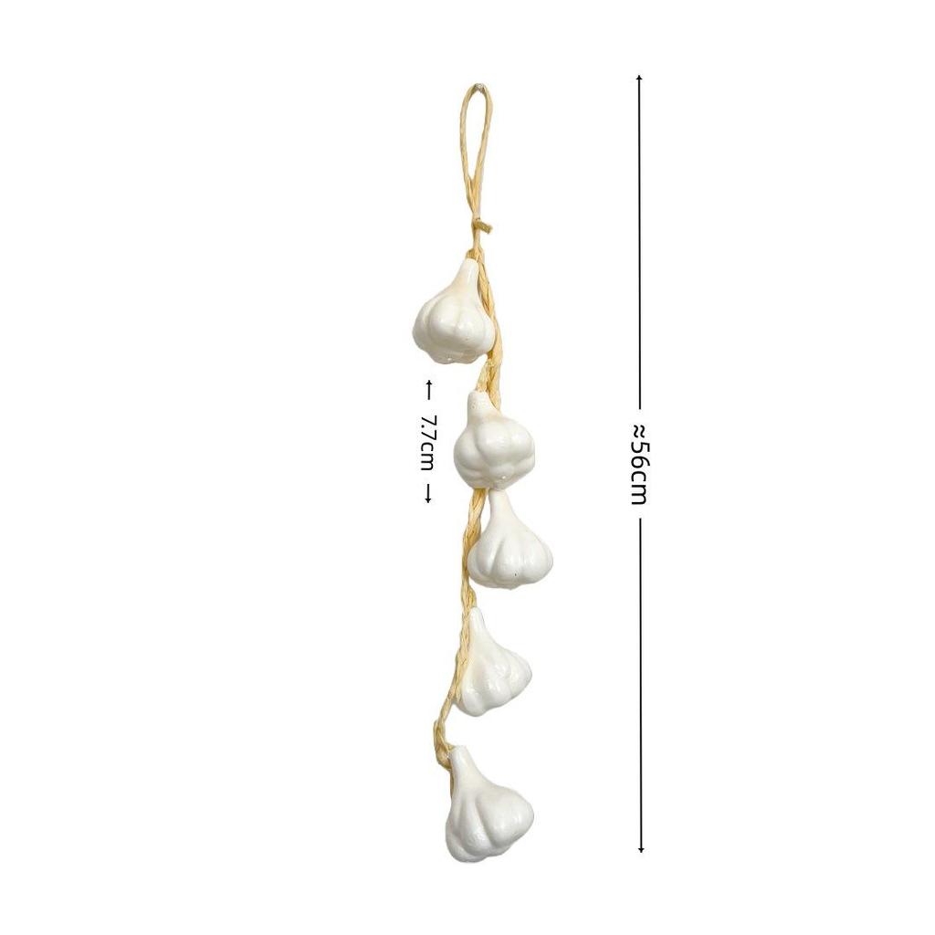 Realistic Hanging Vegetable String: Chili, Potato, Corn, Garlic, Peanut Props for Yard or Restaurant Decor