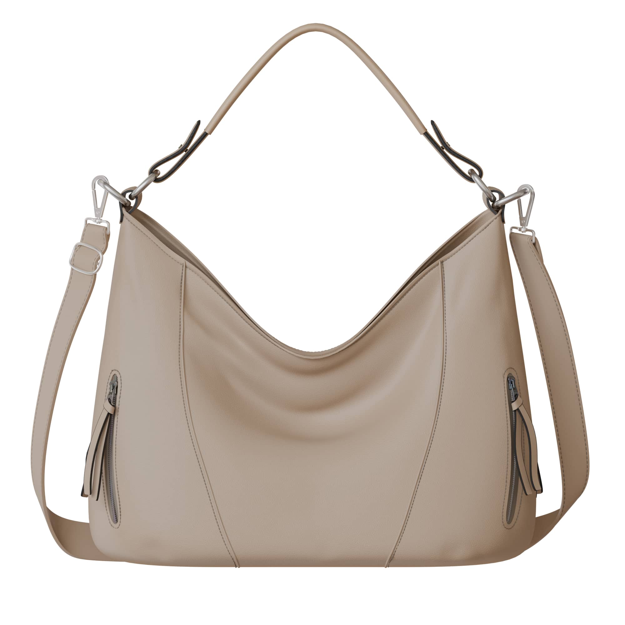 

Веганська жіноча сумочка з функцією плеча One Size світло-колір taupe