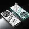 Luxury Folding Bracket Clear Case For Xiaomi Poco X6 M6 Pro Redmi 14C 13C Note 14 13 Pro+ Transparent Shockproof Stand Phone Cover