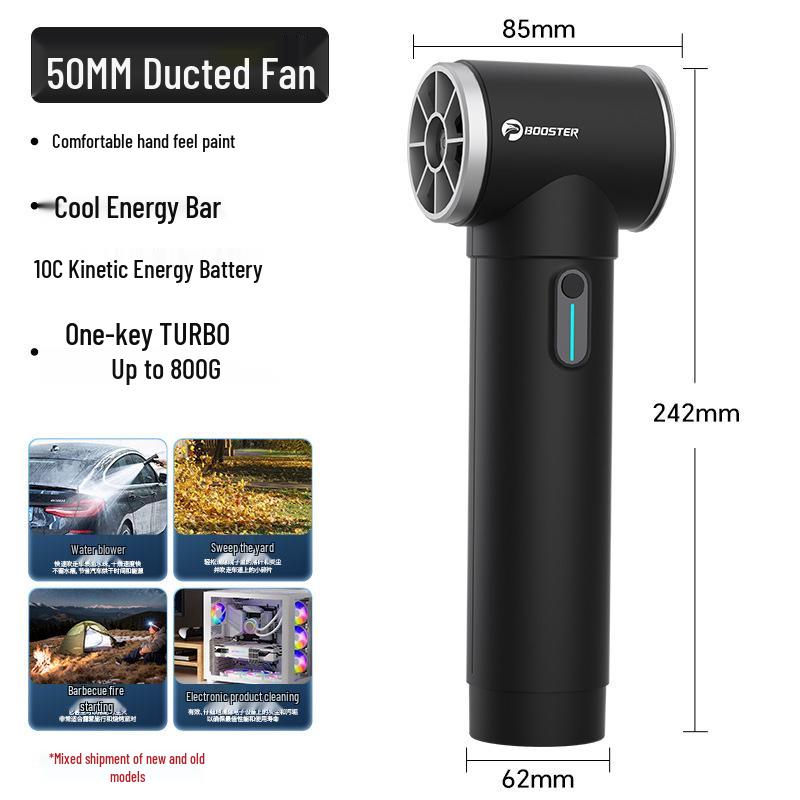 Germany 2026 Pineapple-kun Handheld High-Speed Outdoor Fan with 50 Turbine Ducts 2000mAh