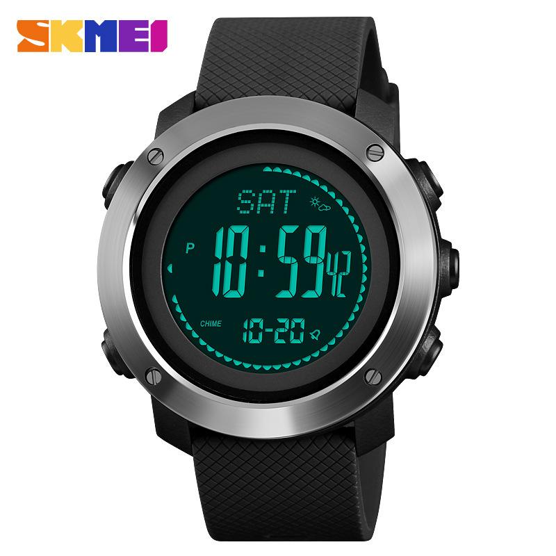 New Outdoor Sports Women's Watch High Air Pressure Compass Pedometer Stopwatch Alarm Compass Electronic Watch