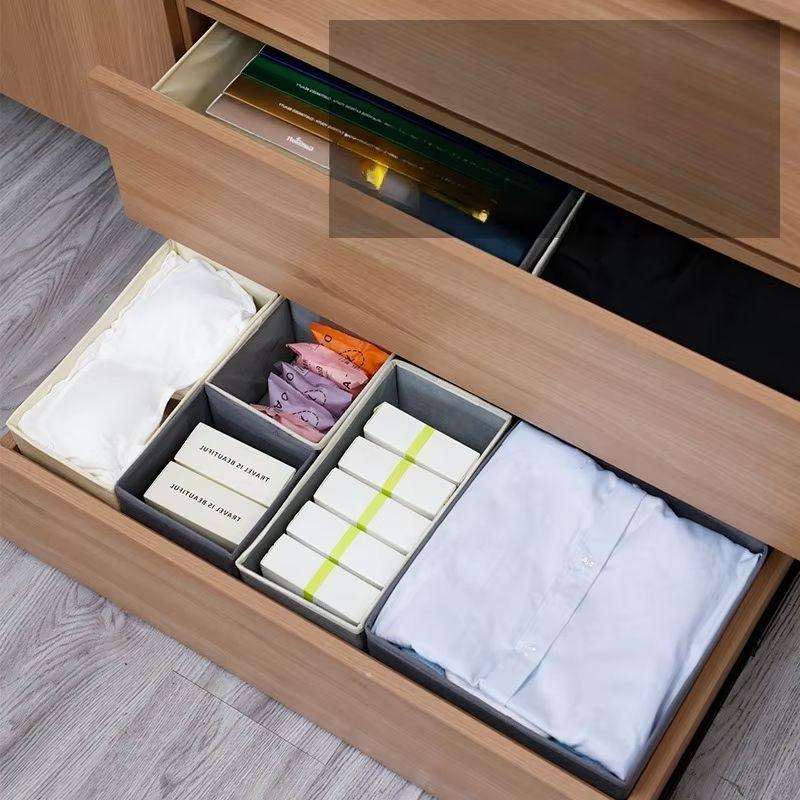 1pc Fabric Underwear Storage Box Drawer Organizers For Closet Organization And Storage Of Socks Underwear Ties And More Clothing