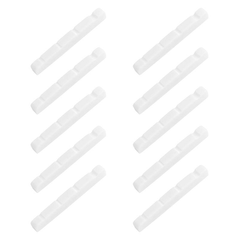 

Classy-10X Pre-Slotted Flat Bottom Bone Bass Nut For 4 String Fender PB JB Jazz Bass, 38X3.5X5/4.5Mm белый