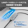 Buffalo USB-A Docking Station 3-Port Hub & Gigabit LAN Adapter