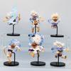 11Cm 5Stk/Set Q Version von Schelmischem Ruffy Lustiges One Piece Gear 4 Ruffy Anime Figuren PVC Modell Spielzeug Desktop Auto Montiertes Ornament