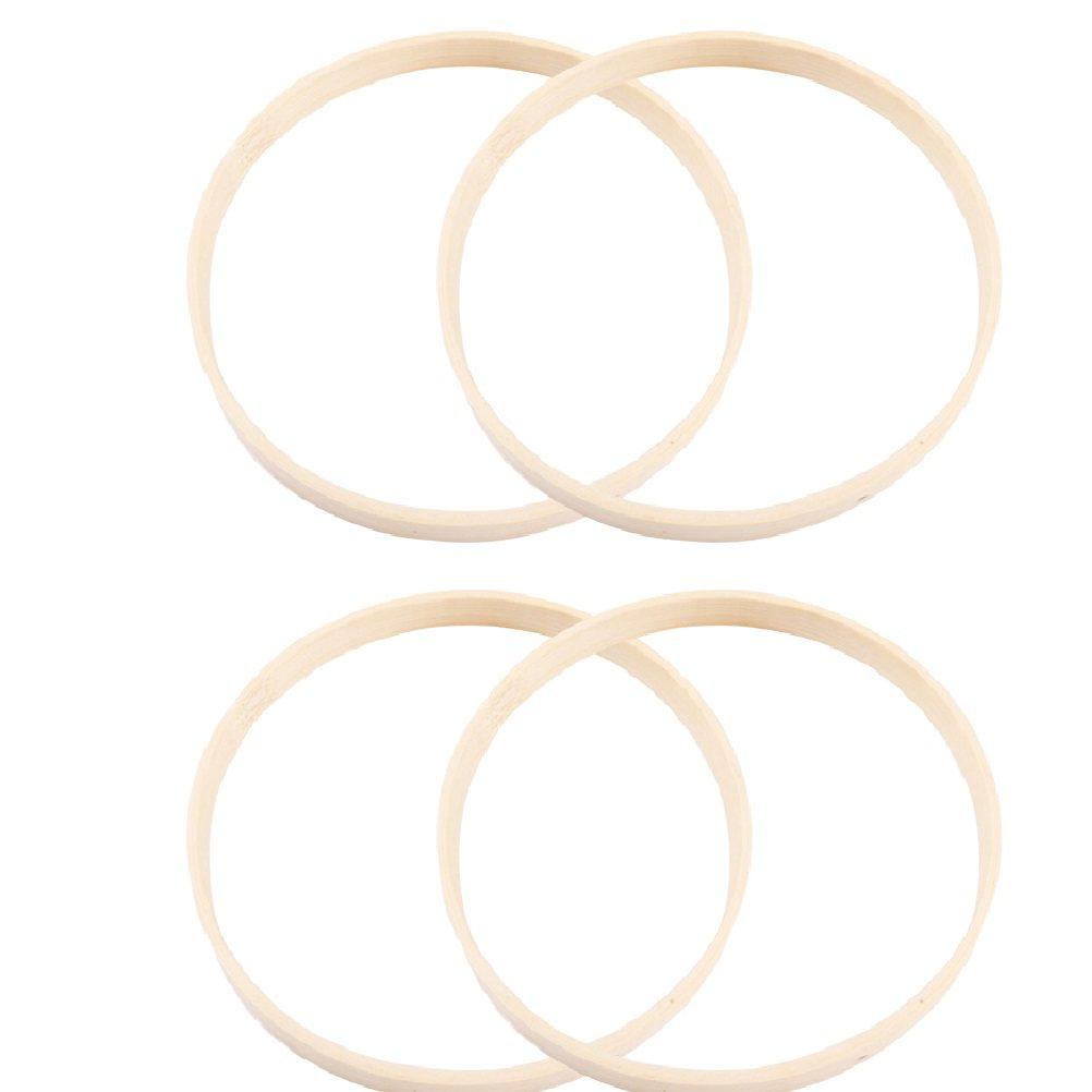 10Pcs Dreamcatcher Ring Bamboo 23Cm Diameter Round Wooden DIY Craft Tools for Mandala Curtain Ringer Home Decor