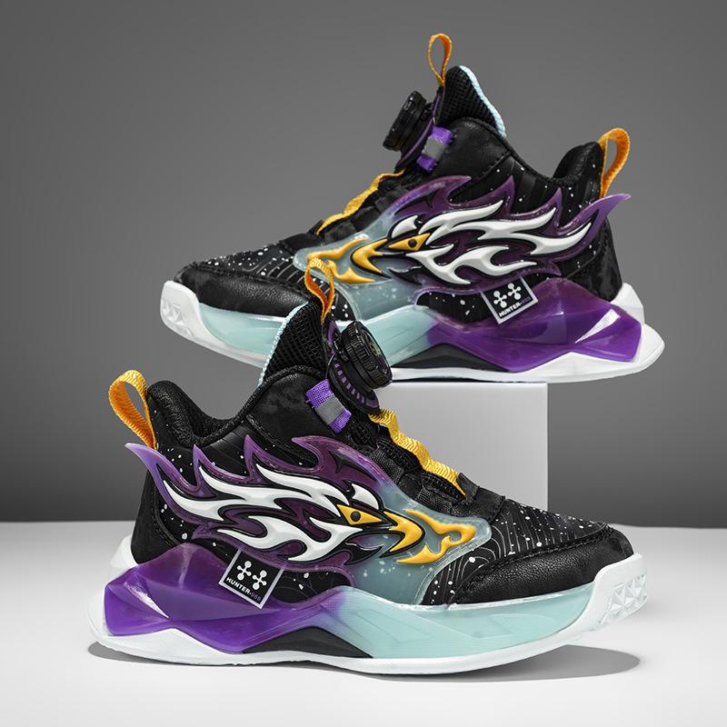 2025 Boys' Basketball Shoes: Non-slip, Autumn/Winter Style, Perfect for Training & Running, for Kids & Students.