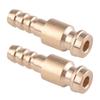 2Pcs 6mm Gold Dia. Gas & Water Male Adapter Quick Connector Replacement Fit for TIG Welding Torch Intake