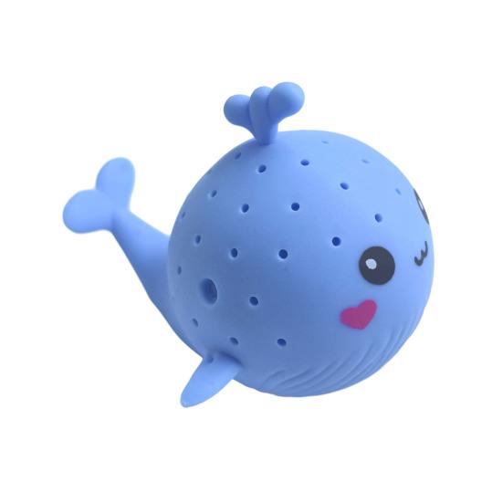 Squeeze Toy Whale Shape Slow Rebound Decompression Toy Bright Color Stress Relief Ball Desktop Ornament