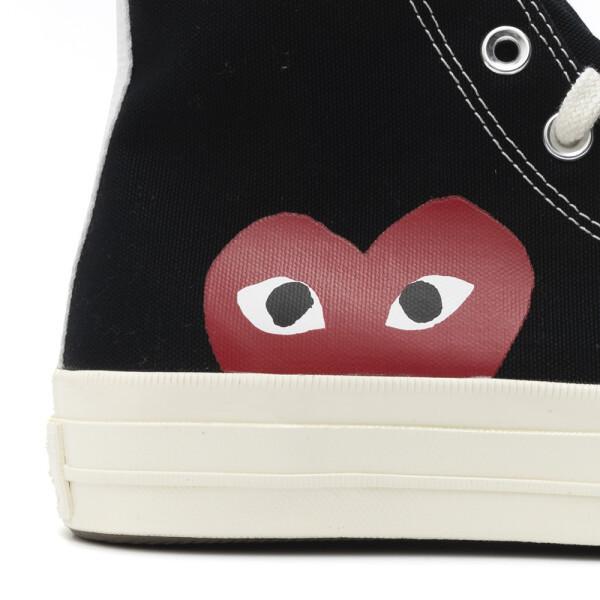 Comme Des Gar Ons Converse 23ss Black Hi Sneakers 1970s