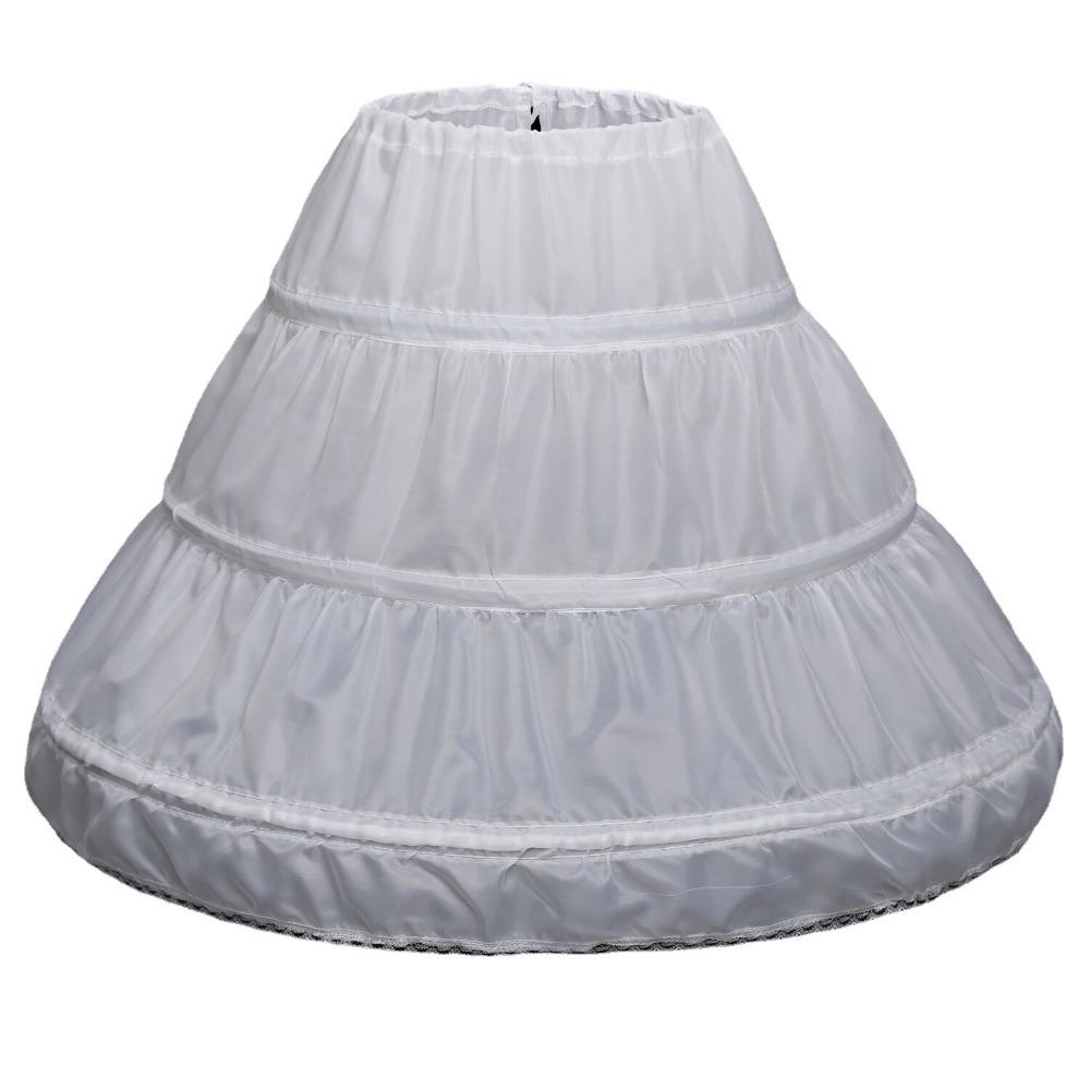 Lace Children Petticoat Elastic Waist Cosplay Crinoline Underskirt  Girls