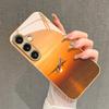 Sky Airplane Pattern Glass Phone Case for Samsung Galaxy S26 S25 S24 S23 S21 S20 fe/plus/Ultra Anti Fall Back Cover