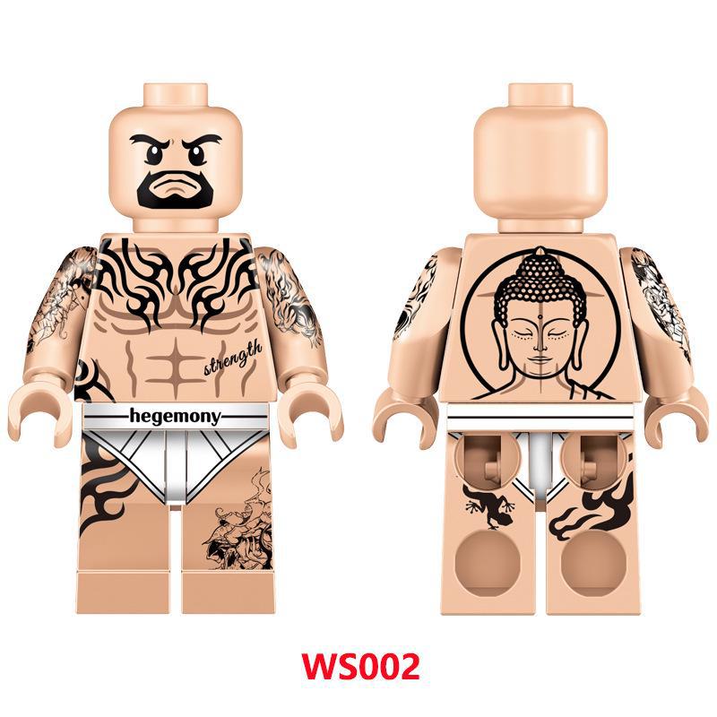 

Класичний модний візерунок татуювання будівельні блоки мініфігурка набір іграшок Line 001