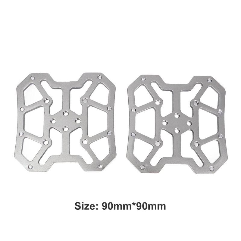 

2pcs Durable Clipless Pedal Classic Delicate Aluminum Bike Accessories Bicycle Clipless Pedal Platform Adapters For SPD KEO срібний