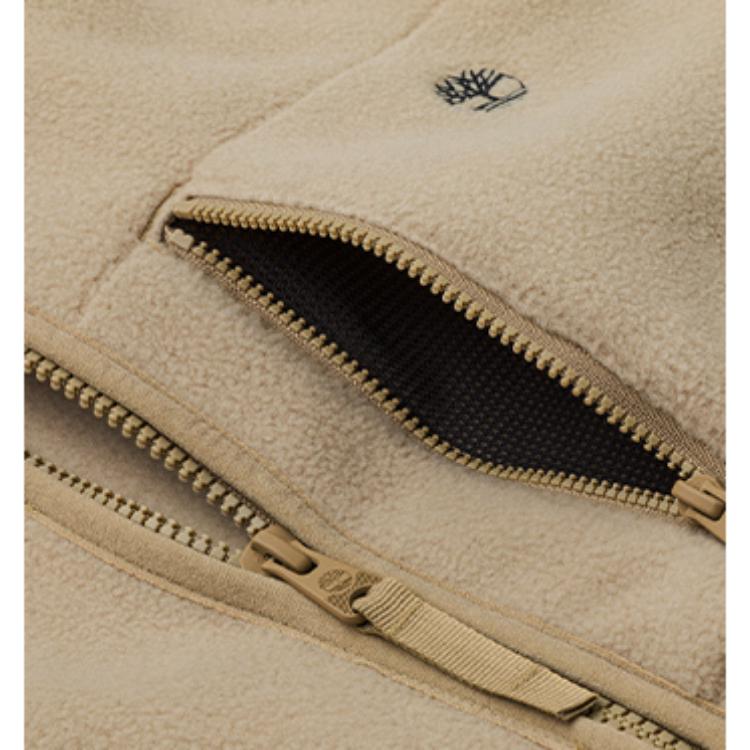 Timberland Outdoor Casual Slim Fit Fleece Long Sleeve Knit Shirt Men Tops Licorice-Yellow A44VP-DH4