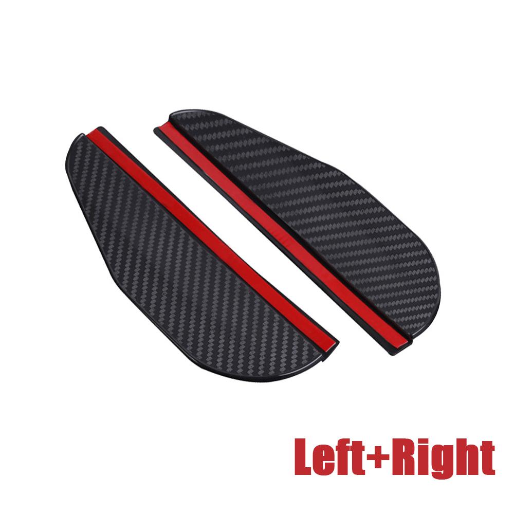 

2 шт. Автомобильное зеркало заднего вида, защита от дождя, углеродное волокно, боковой щиток от дождя, защита от снега, солнцезащитный козырек, протектор чёрный