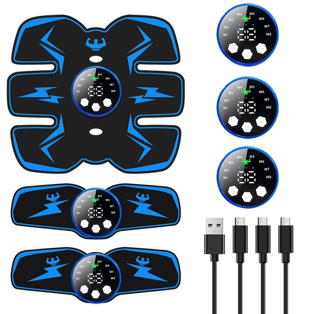 

НОВЫЙ USB перезаряжаемый EMS стимулятор мышц Электрический массажер для снятия боли Меридиан Массажер для всего тела Интеллектуальный фитнес 3 IN 1