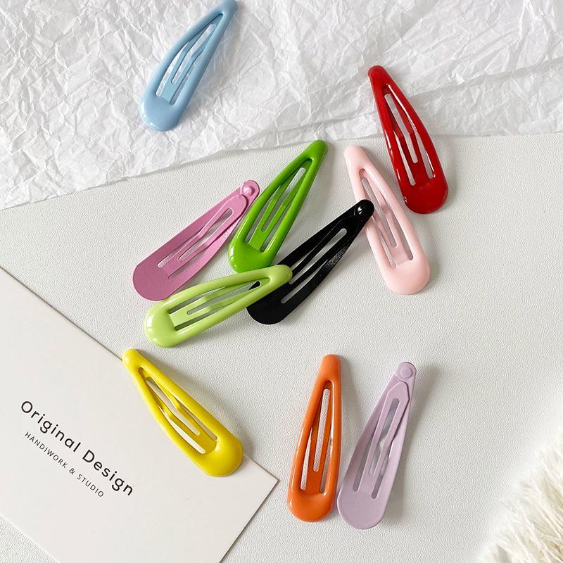 HyunA-Inspired Colorful Bobby Pins - Cute Girl Hair Accessories, Clips & Fringe Side Clips - Lin Xiaozhai Style Headdress