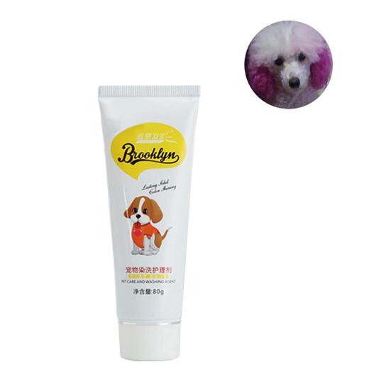 80g animal de compagnie chien chat animaux coloration des cheveux colorants teinture pigment Agent fournitures
