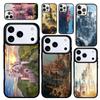 Capa Case for iPhone 17 Air 16 Pro Max 15 Plus 11 13 Mini 14 12 Back Phone Cover Fantasy Castle 10 Medieval