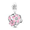 Spring Charm 925 Silver Beads Flower Butterfly Beetle Pendant Fit Bracelet Necklace DIY Lady Jewelry Gift