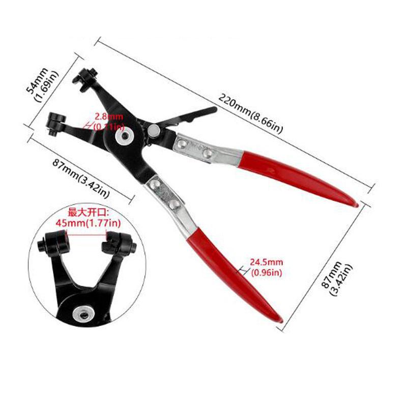 Hose Clamp Pliers Car Remover Kit Long Reach Wire Spring Hose Clamp Pliers Auto Coolant Radiator Heater Band Flat or Large Clamp