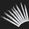 Stainless Steel Anti-iodine Tweezers Long Straight Forceps 12.5cm-30cm Straight Elbow Head Tools