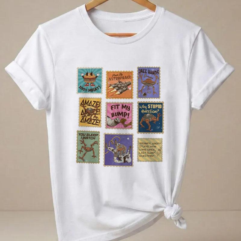 Amaze Rocket Rocky TShirt Unisex Printed Shortsleeve Tshirt Project Hail Mary Inspired Sci Fi Tee Unisex Book Lover Clothes