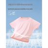 Girls' Short-Sleeve Ice Silk Activewear Set: Quick-Dry Elastic Yoga Flare Pants - Two-Piece Parent-Child Summer Outfit