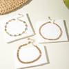 Cross Border Fashion Versatile Creative Airplane Chain Foot Chain Beach Style Fashion Trend Inlaid Rhinestone Three Piece Set Foot Chain