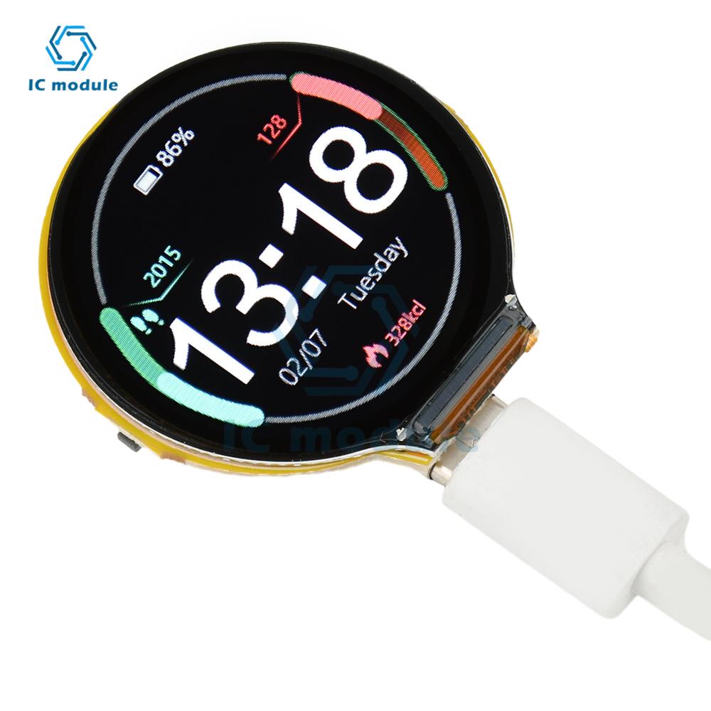 ESP32-C3 WiFi BLE Development Board Module With 1.28-inch Circular Display Onboard ESP32-C3-MINI-1U Module for Arduino