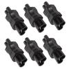 6pcs IEC320 C6 to IEC320 C7 Power Adapter C6 to C7 Power Plug Adapter for PDU Chassis Power Supply UPS Socket Computer