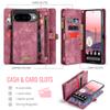 For Google Pixel 10 Pro/Google Pixel 10 Phone Cases CASEME 008 Leather Cover with Detachable Wallet and Strap
