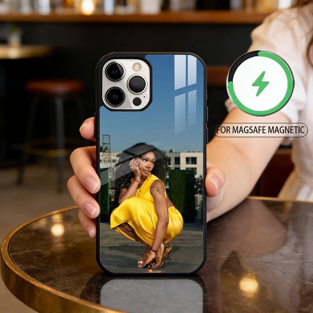 S-SZA S-Singer-ER Phone Case For iPhone17,16,15,14,13,12,11 Plus,Pro Max Magnetic For Magsafe Wireless Charging