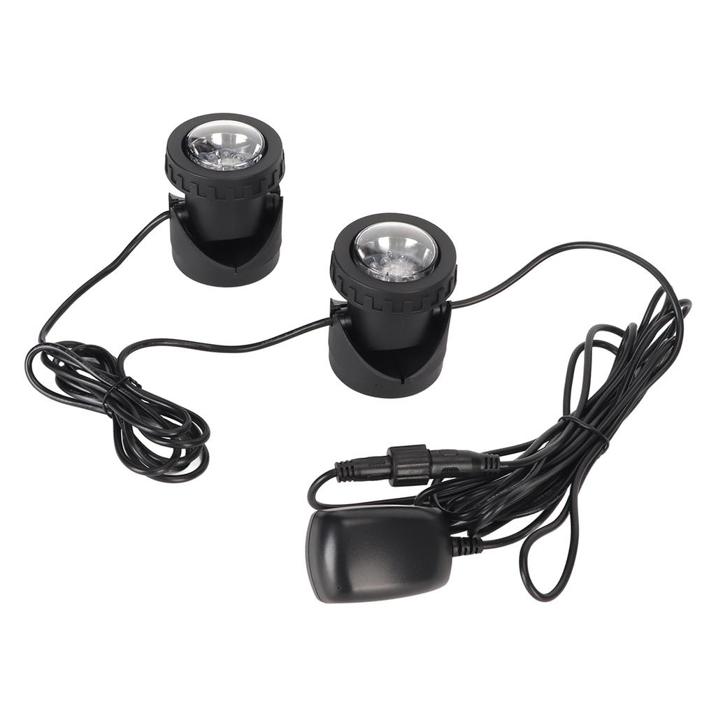Pond Lights Color Changing IP68 Waterproof Submersible LED Spotlights with Colored Lenses for