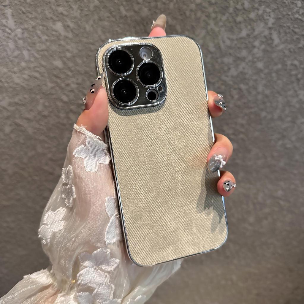 Denim iPhone 16 Pro Hülle: Vollständige Abdeckung, Sturzschutz, Premium-Gefühl für Apple 15/14 Modelle