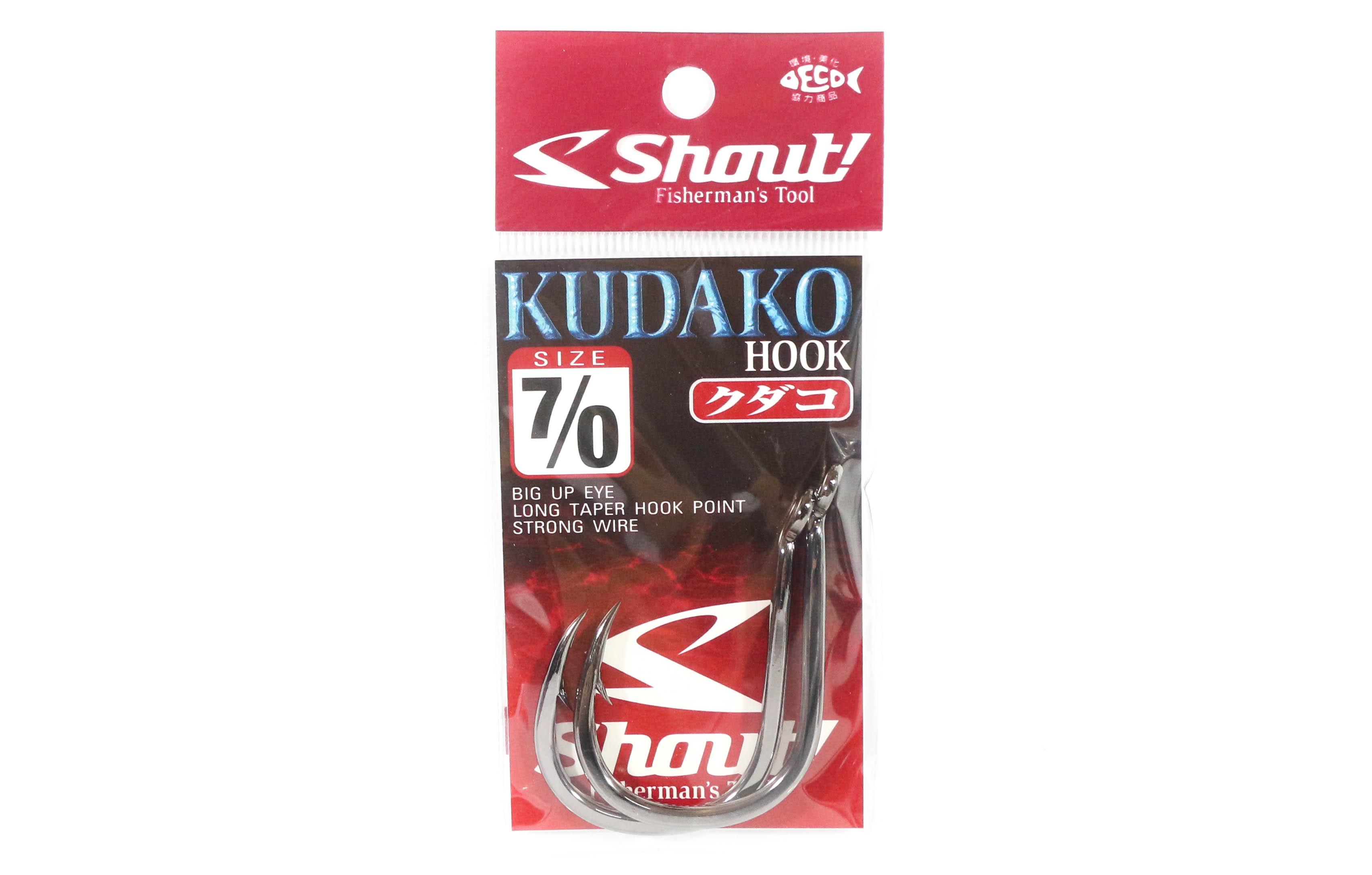 

Shout 06-KH Kudako Power Jigging одинарный крючок, черный, размер 7/0 (9707)