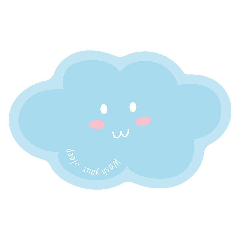 Lovely Cloud Absorbent Mat Floor Mat Absorbent Toilet Entry Mat Foot Mat Quick Dry Bathroom Non-slip Mat Dirt Resistant Wear Mat