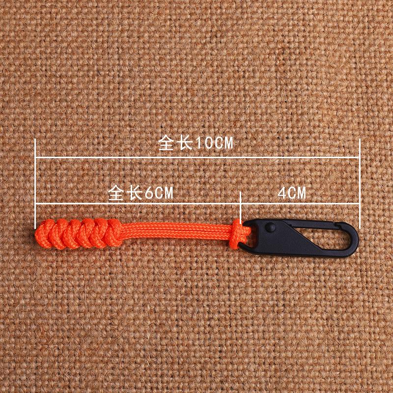5Pcs Fashion Sport Style Color Braided Rope Replace Zipper Slider Easy Pull Men's Backpack Tool Bag Jacket Personality Zipper