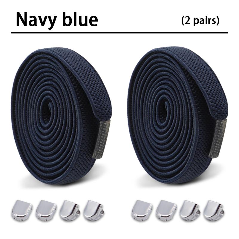 2Pair Elastic Laces Sneakers Tennis Shoelaces without ties Kids Adult No Tie Shoe laces 8mm Flat Shoelace Shoes Accessories