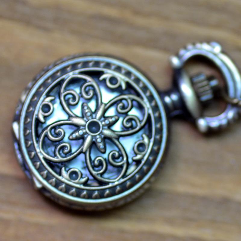 Retro Pocket Watch Men's and Women's Necklace Watch