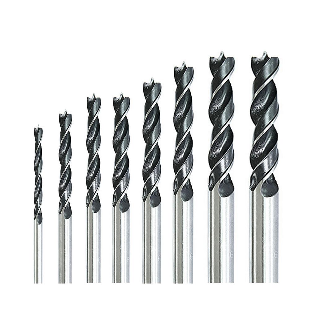 8Pcs Wood Drill Bit Set For Woodworking Spiral Drill Bit High Carbon Steel Wood Plank Hole Special Twist Drill Bit Tool