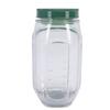 Salad Jar Side Open Plastic Reusable Leakproof Portable Salad Container with Dressing Compartment and Fork for Travel